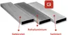 Aluminiumprofil SATINIERT 40x10x2mm 80 cm Rechteckrohr + Produktbild-Vorschau 4