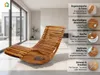 Prestige Home Ergonomische Schwungliege Saunaliege aus Produktbild-Vorschau 5
