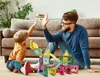 Malplay Magnetické 3D stavebnice a svítící kuličková dráha Náhled obrázku produktu 6