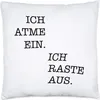 Ich atme ein Ich raste aus Kissen Inkl. Füllung Geschenk Produktbild-Vorschau 1