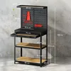 HOMCOM Pracovný stôl 80 x 40,5 x 155 cm s dierovanou Náhľad obrázku produktu 3
