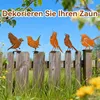 5er-Set rostige Vogel-Deko, Outdoor-Wandvögel, Garten- und Produktbild-Vorschau 5