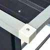 Close-up of the corner of a metal structure, likely a storage unit, showing a joint with a plastic cap and screws. Podgląd zdjęcia produktu