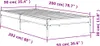 Bettgestell Schwarz 90x200 cm Holzwerkstoff und Metall Produktbild-Vorschau 7