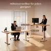 FLEXISPOT QE1 Höhenverstellbarer Schreibtisch, EINTEILIGE Produktbild-Vorschau 4