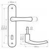 ADGO® Türgriff 90 mm Schlüssel Gold Links Rechts Produktbild-Vorschau 7