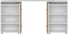 Tête de lit avec rangement pour lit 160 cm Blanc brillant Voir les images du produit 8