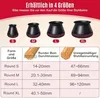 24 Stück Stuhlbeinkappen,Schwarz Schutzkappen für Produktbild-Vorschau 2