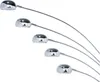 BELIANI Stehlampe Silber Metall 210 cm 5-flammig Marmorfuß Produktbild-Vorschau 8
