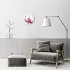 Glasuhr Wanduhr Küchenuhr Echt-Glas 30fi cm Tulpen Blumen Produktbild-Vorschau 4