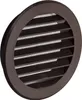 A round brown vent with horizontal slats and a mesh screen behind it, shown at an angle against a white background. Anteprima dell’immagine prodotto