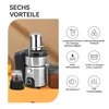Entsafter, 2-in-1, 1200W Saftpresse elektrisch, Produktbild-Vorschau 9