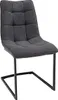 Freischwinger Stuhl MIAMI dunkelgrau Vintage Gestell matt Produktbild-Vorschau 8
