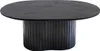 Couchtisch Schwarzes Mangoholz - Oval - 90x60x35cm - Ava Produktbild-Vorschau 2