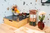 Capsula per caffè, scatola con cassetto e tagliere, bambù, Anteprima dell’immagine prodotto 7