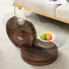 Moderner minimalistischer gehärteter Glas-Couchtisch, Produktbild-Vorschau 1