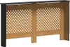 vidaXL Heizkörperverkleidung Schwarz 152x19x81,5 cm MDF Produktbild-Vorschau 5
