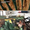 Tischdecke wasserabweisend abwaschbar Braun 100x140cm Band Blätter Tropika  Wachstuch, Ansicht 4 Produktbild-Vorschau