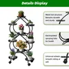 Portafiori in Metallo da 120 cm con Ruote – Scaffale per Anteprima dell’immagine prodotto 4