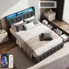 OYAJIA Polsterbett 140x200cm mit USB und Produktbild-Vorschau 1