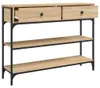 vidaXL Table console chêne Sonoma 100x25x75 cm bois Voir les images du produit 5