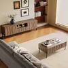 Merax Couchtisch und TV-Ständer-Kombination aus Massivholz Produktbild-Vorschau 7