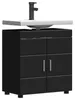 vidaXL Set di mobili da bagno TULUM Black 60 x 34 x 63 cm Anteprima dell’immagine prodotto 3