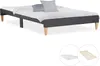 Lit Rembourré avec matelas 90x200 Sommier à lattes Cadre de Voir les images du produit 3