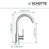 SCHÜTTE Küchenarmatur CORNWALL Niederdruckarmatur Chrom Produktbild-Vorschau 5