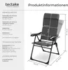 kempingová židle tectake® Müritz, nosnost 120 kg, 57 x 65 x Náhled obrázku produktu 10