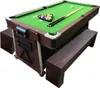 Billardtisch 7FT MATTEW GRUN + Tischhockey + Produktbild-Vorschau 2