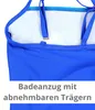 Aquarti Mädchen Badeanzug mit Spaghettiträgern Streifen, Produktbild-Vorschau 5