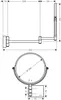hansgrohe AddStoris Rasierspiegel, 41791140 Produktbild-Vorschau 2