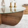 Skye Decor, Lily - Walnut, tables basses, noyer, verre, 90 Voir les images du produit 6