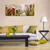 Wallario Premium Leinwandbild Südländische Gasse mit alten Produktbild-Vorschau 3