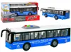 Batérie Autobus Svetlá Zvuky Zvuky Trecí pohon Modrá 1:16 Náhľad obrázku produktu 1