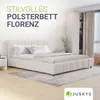 Juskys Polsterbett Florenz 180 x 200 cm, Bouclé, Bubble Produktbild-Vorschau 2