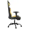 Gaming-Stuhl mit Massage & Fußstütze Schwarz Golden Produktbild-Vorschau 5