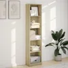 vidaXL Regał dąb sonoma 40x24x176 cm Materiał Podgląd zdjęcia produktu 3