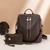 MODFU Damen-Kunstleder-Rucksack-Geldbörsen Mehrzweck-Design Produktbild-Vorschau 7