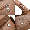 Hobo Handtasche aus Kunstleder Vintage Damen Khaki Produktbild-Vorschau 5