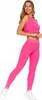 Gestreifte LEGGINS WOMEN'S Baumwolle Lange Blickdichte Produktbild-Vorschau 6