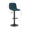 Barhocker Blau Samt 42,5 x 45 x (84-105) cm drehbar mit Produktbild-Vorschau 10