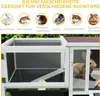 PawHut Hasenstall Kaninchenstall aus Holz mit Produktbild-Vorschau 8