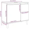 vidaXL Badschrank Schwarz 65x33x60 cm Holzwerkstoff Produktbild-Vorschau 8