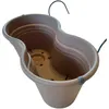 Bac à fleurs pour le balcon, bac suspendu complet - Marron Voir les images du produit 3