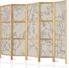 Paravent XXL 225x172 cm 5-teilig einseitig eleganter Produktbild-Vorschau 1