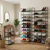 Relaxdays Schuhregal, 10 Ebenen, Stecksystem, HBT: Produktbild-Vorschau 5