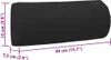 vidaXL Poggiatesta per sdraio nero 40 x 7,5 x 15 cm Anteprima dell’immagine prodotto 7
