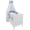 Baby-Delux Babybett Kinderbett Jack Umbaubar 140x70 Weiß Produktbild-Vorschau 1